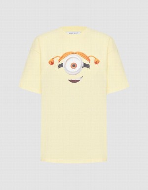 Yellow Women's Urban Revivo Minions T Shirts | IQW249MZ