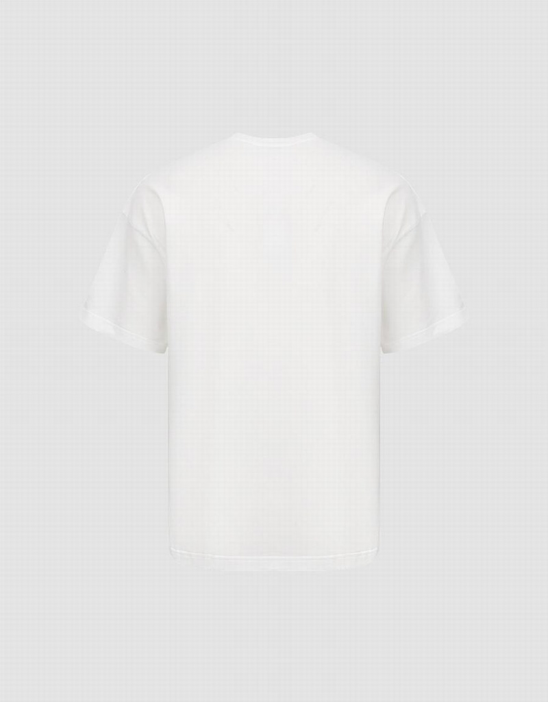 White Men's Urban Revivo Vogue T Shirts | JBF9820RC